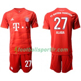 Tenue Bayern Munich ALABA 27 Enfant Domicile 2019-2020 Maillot de Foot